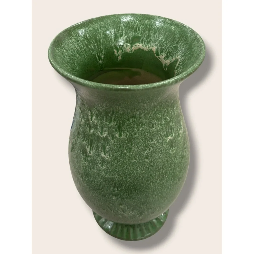 Tall Ceramic Vase Reactive Glaze Green - Threshold, Target